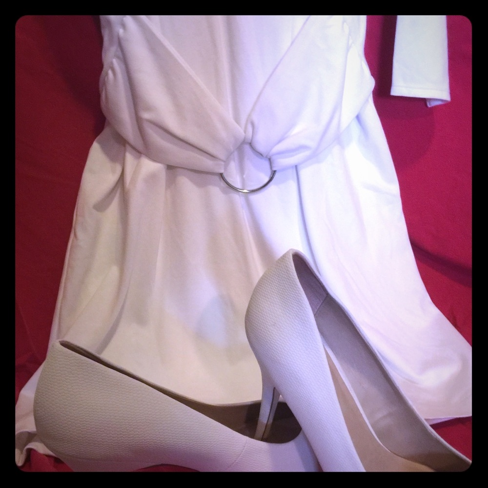 White Express dress size L